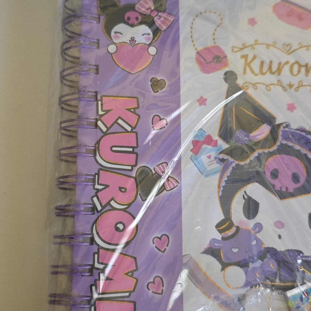 Kuromi Notebook Journal and Eraser Pack